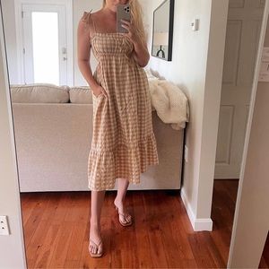 Nude gingham sun dress VICI dolls